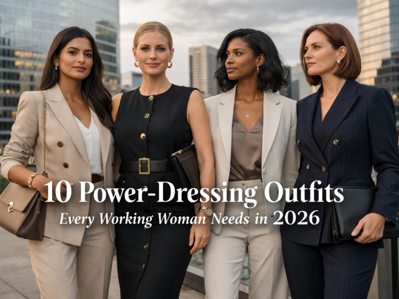 power dressing outfits for 2026 working woman